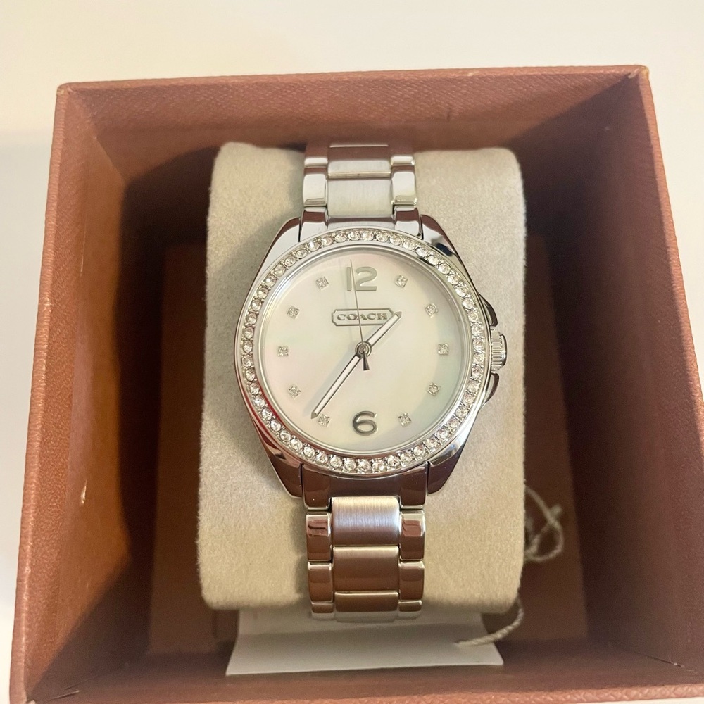 Coach Silver Stainless Steel Watch